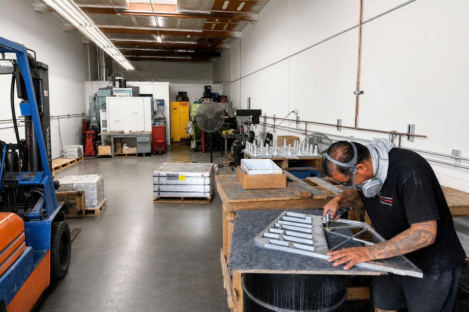 Nu-Tech machine shop floor and operator