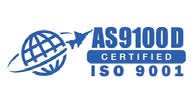 AS9100D and ISO 9001 certification mark