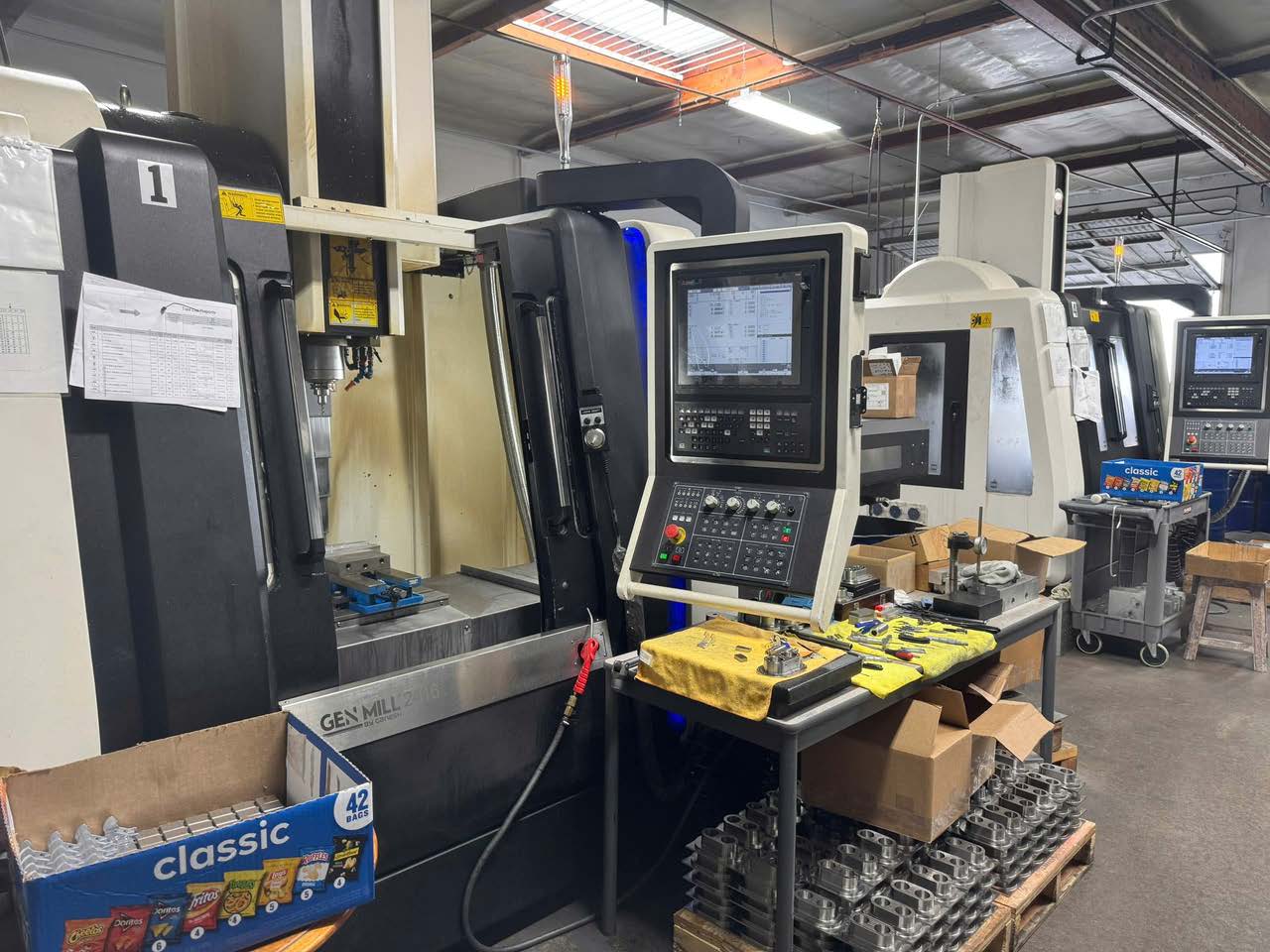 CNC machine control station inside the Nu-Tech facility