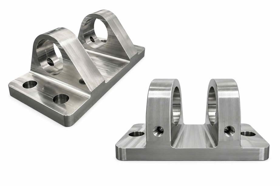 Precision machined mounting brackets