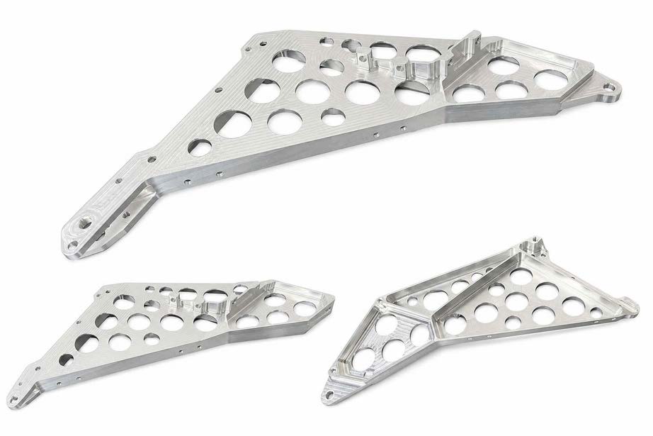 Lightweight precision machined structural frames